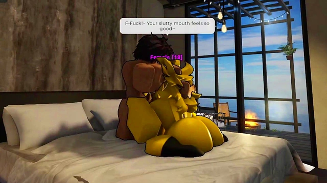 Fucking randoms girls in Roblox condos Ep 1: The Noobie Slut