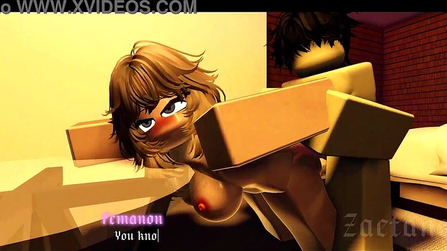 Russian girl hungry for Asian cock (Roblox)