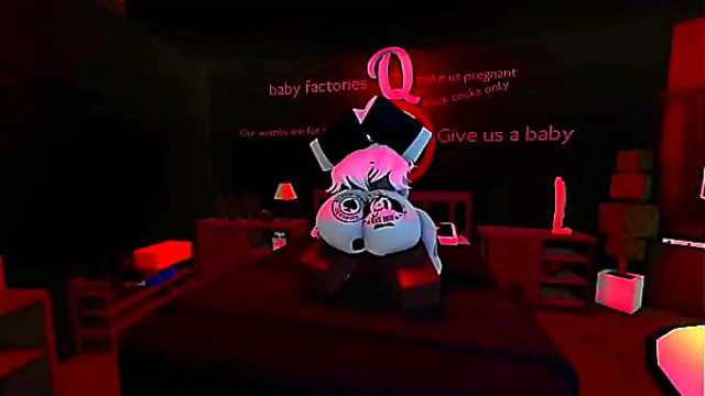 white slut couldn't get enough of this bull cock~ (roblox)