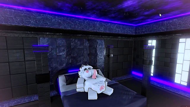 furry trans girl gets gooned in roblox studio