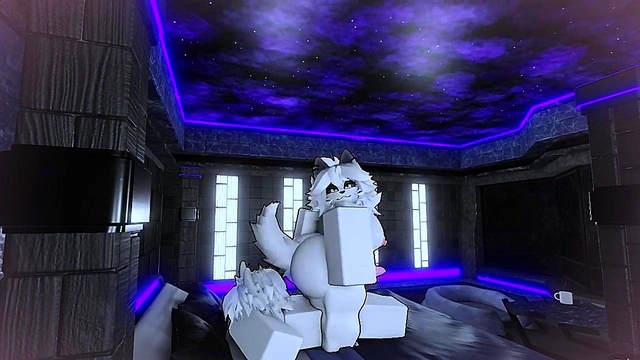 furry trans girl gets gooned in roblox studio