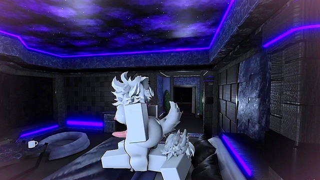 furry trans girl gets gooned in roblox studio