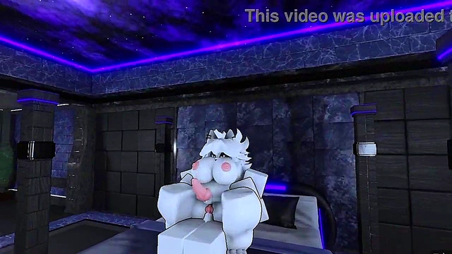 furry trans girl gets gooned in roblox studio