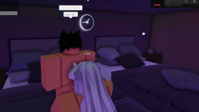 Roblox Fucking story in a hotel room(self roleplay)