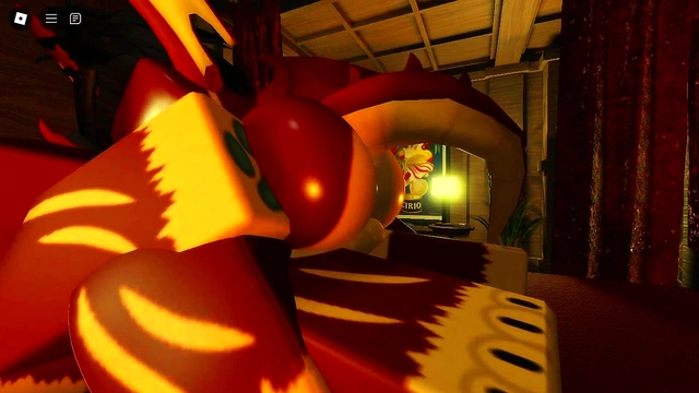 My girlfriend and I became furries for halloween and we fucked like that (Roblox)