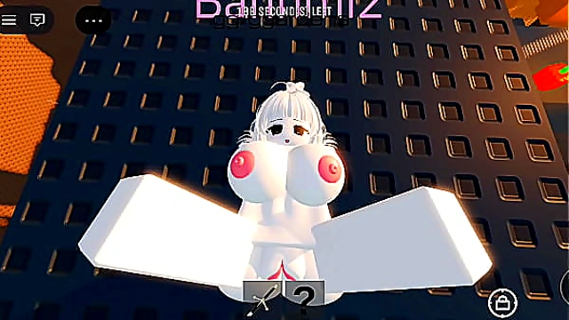 This cute girl wants to fuck with me (Roblox Cumbat)