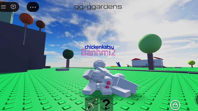 This cute girl wants to fuck with me (Roblox Cumbat)