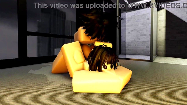 Having a quick fuck with my horny friend on Roblox