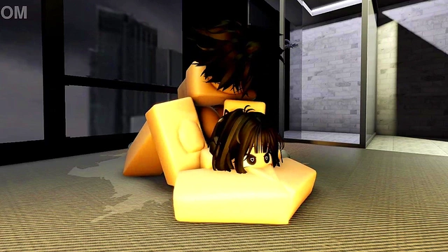 Having a quick fuck with my horny friend on Roblox