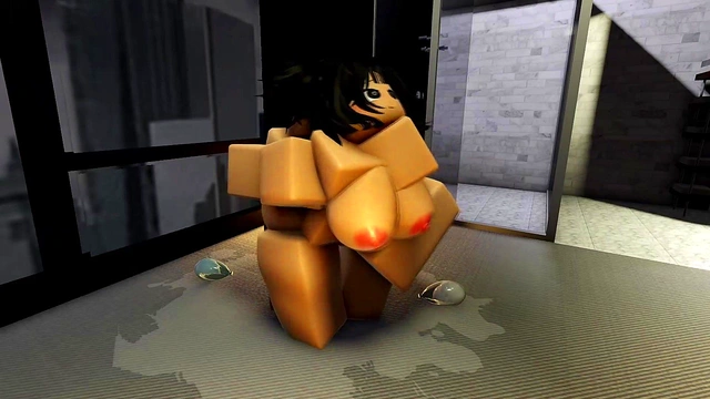 Having a quick fuck with my horny friend on Roblox