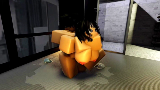 Having a quick fuck with my horny friend on Roblox