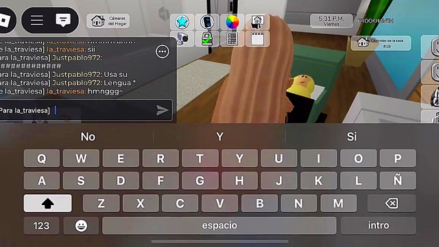 Bitch sucks my dick and I lick her ass in return on Roblox Brookhaven