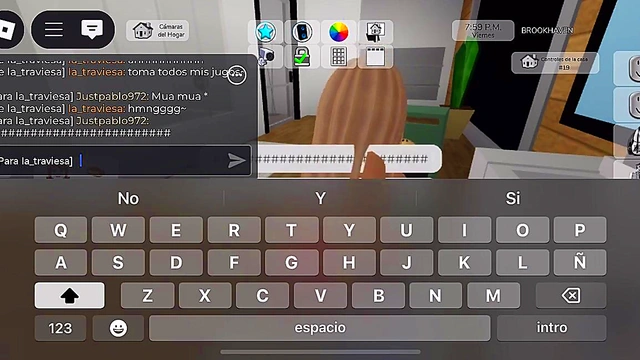 Bitch sucks my dick and I lick her ass in return on Roblox Brookhaven