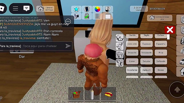 Bitch sucks my dick and I lick her ass in return on Roblox Brookhaven