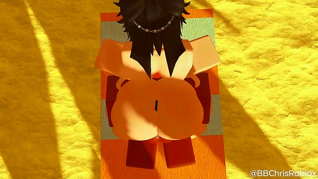 Black bull fucking femboy bunny in roblox (spanish sub)