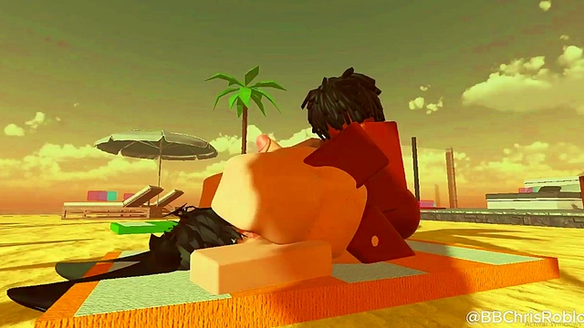 Black bull fucking femboy bunny in roblox (spanish sub)