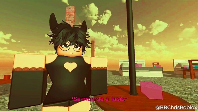 Black bull fucking femboy bunny in roblox (spanish sub)
