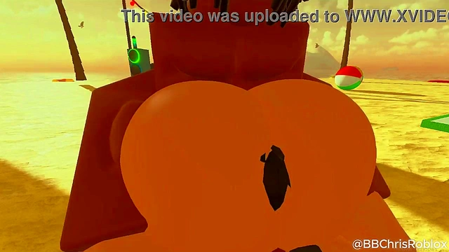 Black bull fucking femboy bunny in roblox (spanish sub)