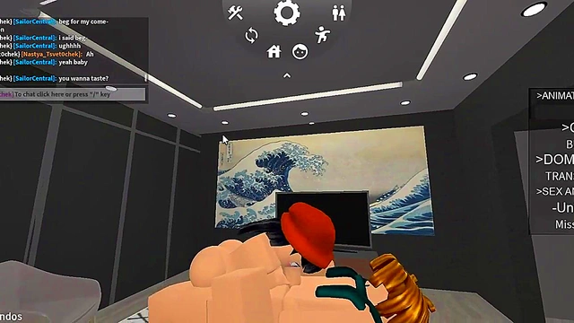 Fucking a cute Roblox bitch in a condo