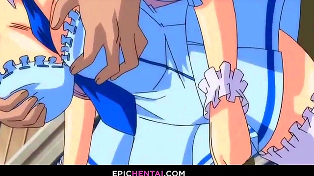 Cosplay cafe waitress needs more money - Hentai pros