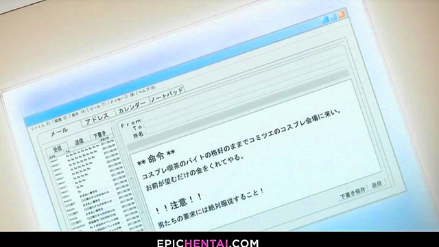 Cosplay cafe waitress needs more money - Hentai pros