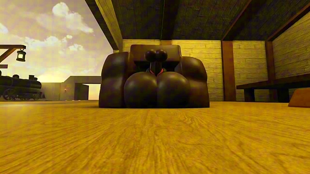 Fat Ass black bitch let me fuck people train ride (Roblox porn)