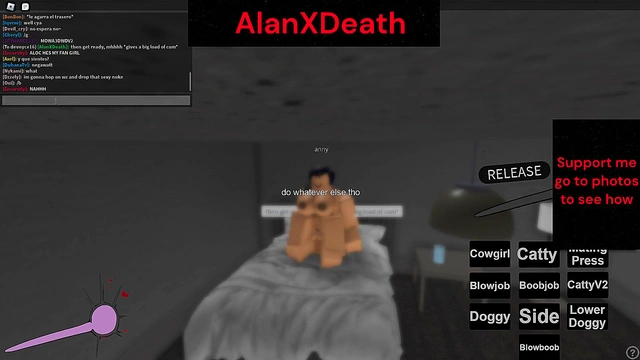 she was enjoying it but the game got banned in roblox