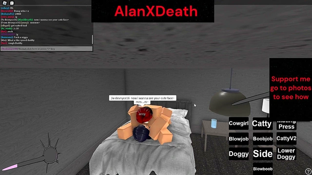 she was enjoying it but the game got banned in roblox