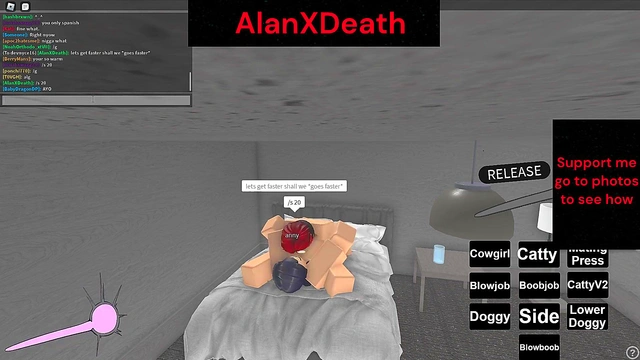 she was enjoying it but the game got banned in roblox