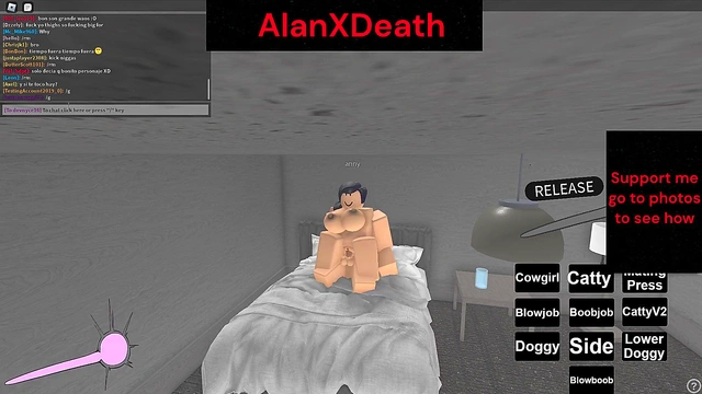 she was enjoying it but the game got banned in roblox