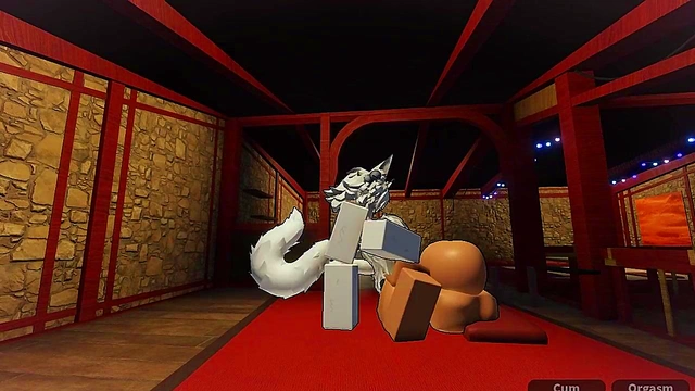 Bunny whore gets fucked in Roblox studio