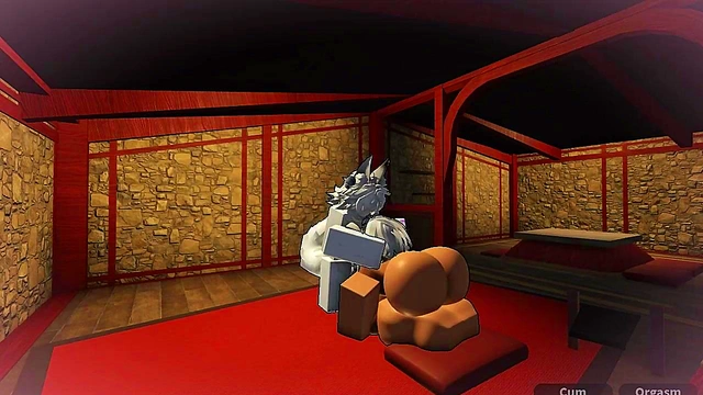 Bunny whore gets fucked in Roblox studio