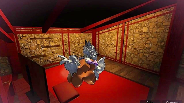 Bunny whore gets fucked in Roblox studio