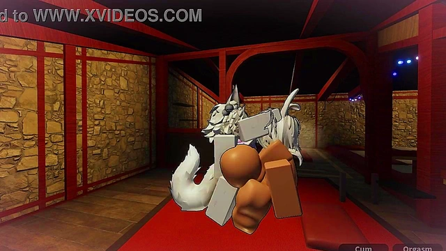 Bunny whore gets fucked in Roblox studio