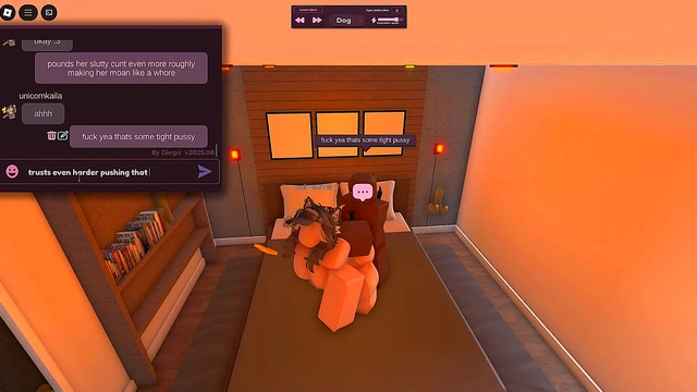white girl cheated with BBC in roblox condo [BLACKED]