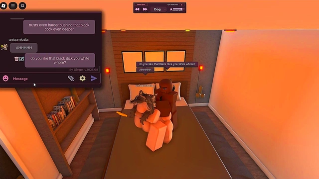 white girl cheated with BBC in roblox condo [BLACKED]