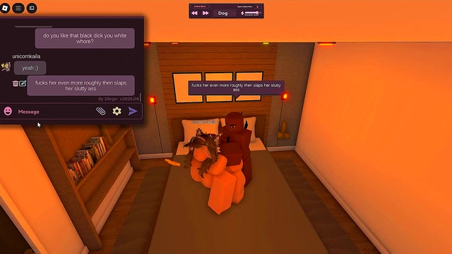 white girl cheated with BBC in roblox condo [BLACKED]