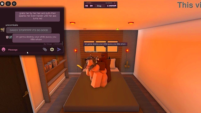 white girl cheated with BBC in roblox condo [BLACKED]