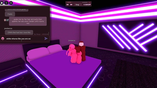 blonde girl cheated on bf with a black dick in roblox