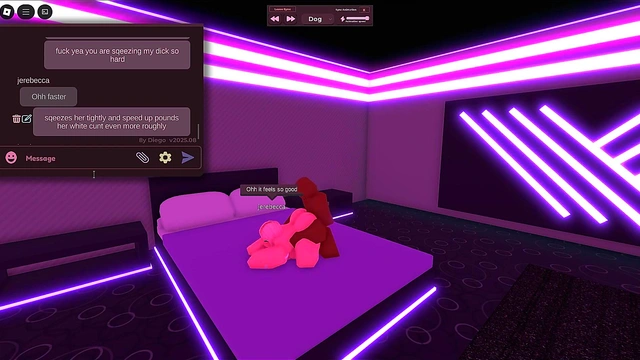 blonde girl cheated on bf with a black dick in roblox