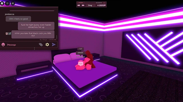 blonde girl cheated on bf with a black dick in roblox