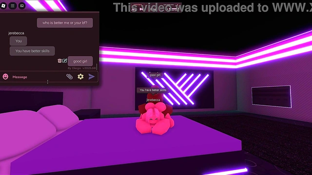 blonde girl cheated on bf with a black dick in roblox