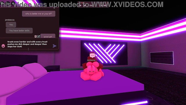 blonde girl cheated on bf with a black dick in roblox