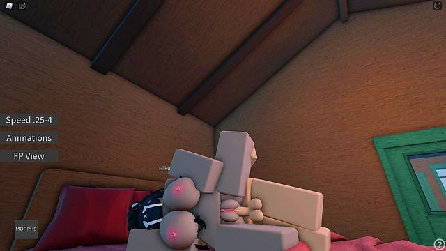 Fucking my wife in a cabin in Roblox