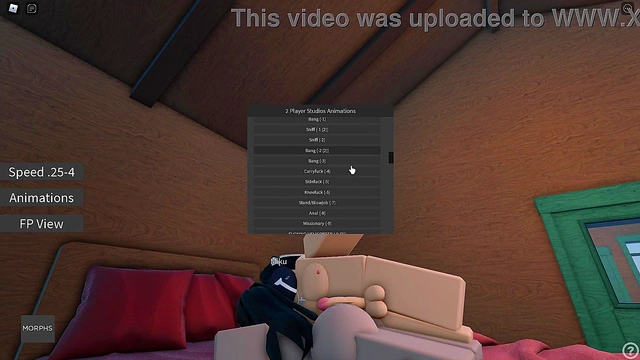 Fucking my wife in a cabin in Roblox