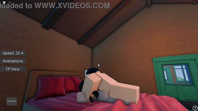 Fucking my wife in a cabin in Roblox