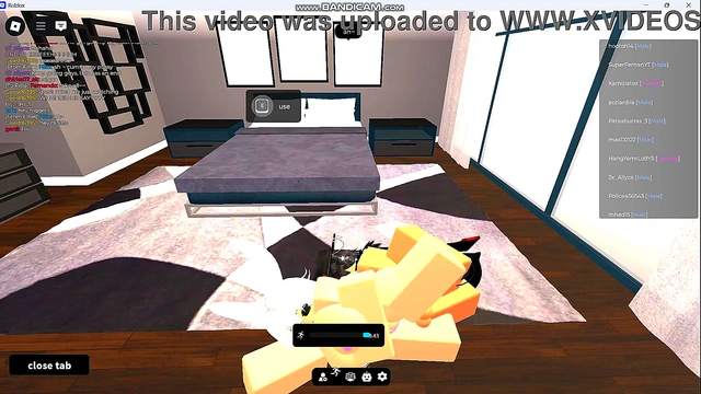 Fucking an American whore in a Roblox condo