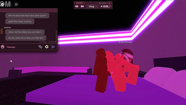 quicky with a white slut in roblox