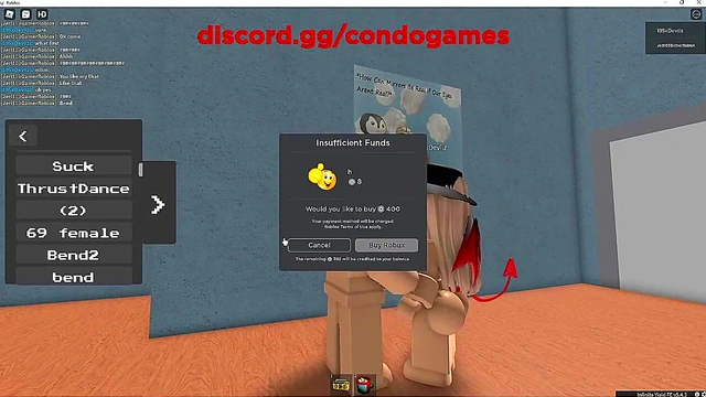Fucking Emo devil girl in roblox 195x Devilz