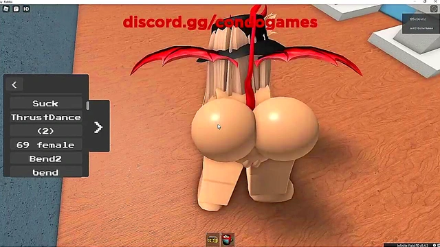 Fucking Emo devil girl in roblox 195x Devilz